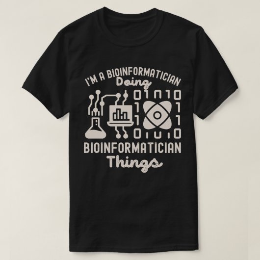Bio-informatica Gezegden, PhD in Bio-informatica4 T-shirt (Design voorkant)