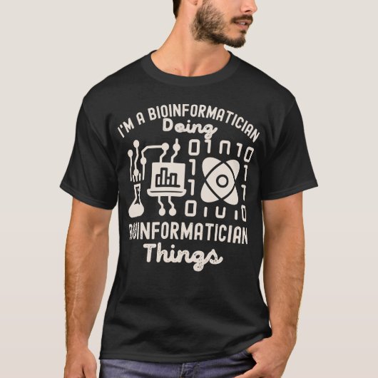 Bio-informatica Gezegden, PhD in Bio-informatica4 T-shirt (Voorkant)