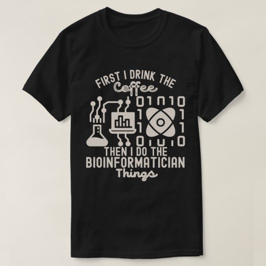 Bio-informatica gezegdes, Bio-informatica liefhebb T-shirt (Design voorkant)