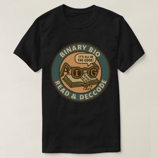 Bio-informatica speurder kraakt de binaire code t-shirt (Design voorkant)