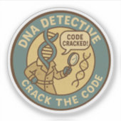 Bio-informatica speurder kraakt de DNA-code Sticker (Voorkant)