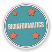 Bio-informatica Sticker (Voorkant)
