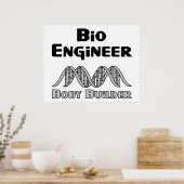 Bio-ingenieur Lichaamsbouwer Poster (Keuken)