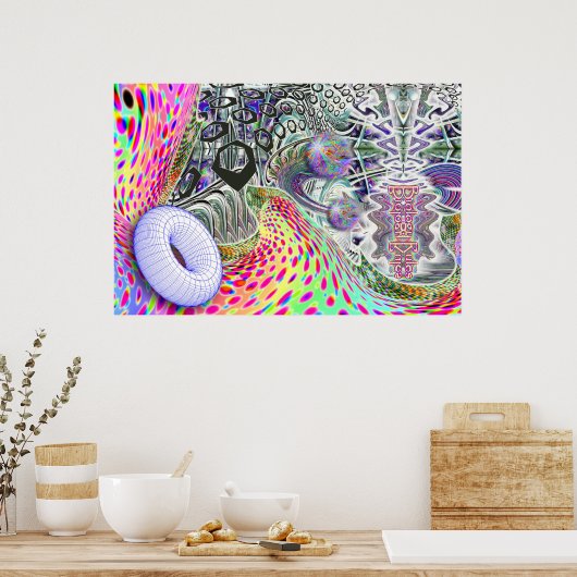 Bio-Logical-Donut poster (Keuken)