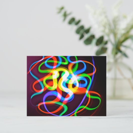 Bio-luminescent Worms Briefkaart (Staand voorkant)