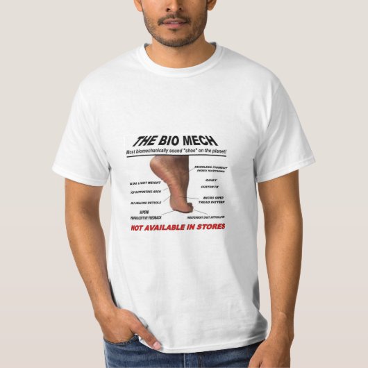 Bio Mech barefoot "shoe" T-Shirt (Voorkant)