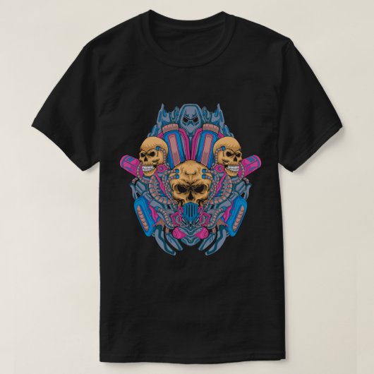 Bio-Mech schedelfusie T-shirt (Design voorkant)