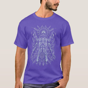 Bio Mech SciFi Occult Horror Gasmask Man Schedels T-shirt