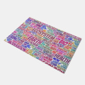 Bio Nuage Mots Tekst Biodiversiteit Deurmat (Schuin)