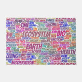 Bio Nuage Mots Tekst Biodiversiteit Deurmat (Voorkant)