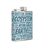 Bio Nuage Mots Tekst Biodiversiteit Heupfles (Rechts)