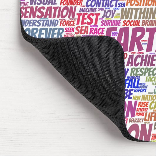 Bio Nuage Mots Tekst Biodiversiteit Muismat (Hoek)