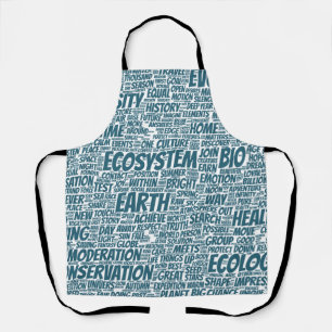 Bio Nuage Mots Tekst Biodiversiteit Schort