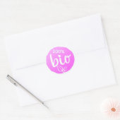 Bio Paars Ronde Sticker (Envelop)