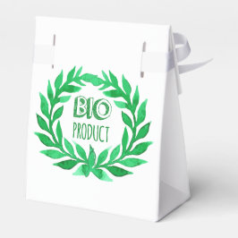 Bio Product Green Waterverf Boerderij Vers voedsel Bedankdoosjes