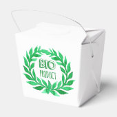 Bio Product Green Waterverf Boerderij Vers voedsel Bedankdoosjes (Achterkant)