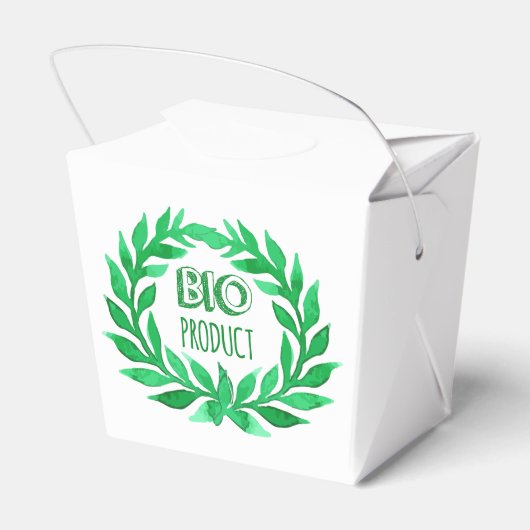 Bio Product Green Waterverf Boerderij Vers voedsel Bedankdoosjes (Achterkant)