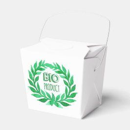 Bio Product Green Waterverf Boerderij Vers voedsel Bedankdoosjes