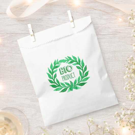 Bio Product Green Waterverf Boerderij Vers voedsel Bedankzakje (Geknipt)