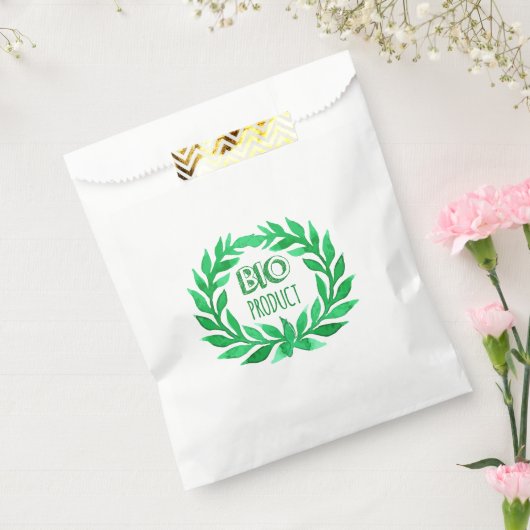 Bio Product Green Waterverf Boerderij Vers voedsel Bedankzakje (Gezegeld)