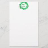 Bio Product Green Waterverf Boerderij Vers voedsel Briefpapier (Voorkant)