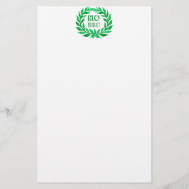 Bio Product Green Waterverf Boerderij Vers voedsel Briefpapier