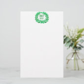 Bio Product Green Waterverf Boerderij Vers voedsel Briefpapier (Staand voorkant)