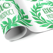 Bio Product Green Waterverf Boerderij Vers voedsel Cadeaupapier (Rol Hoek)