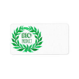 Bio Product Green Waterverf Boerderij Vers voedsel Etiket