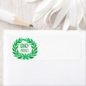 Bio Product Green Waterverf Boerderij Vers voedsel Etiket (Insitu)