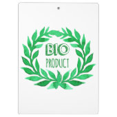 Bio Product Green Waterverf Boerderij Vers voedsel Klembord (Achterkant)