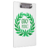 Bio Product Green Waterverf Boerderij Vers voedsel Klembord (Rechts)