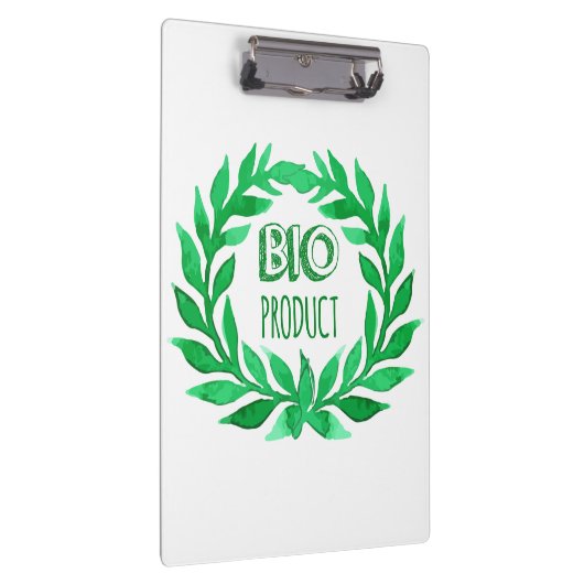 Bio Product Green Waterverf Boerderij Vers voedsel Klembord (Rechts)
