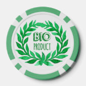 Bio Product Green Waterverf Boerderij Vers voedsel Poker Chips (Achterkant)