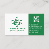 Bio Tech Logo | Ingenieur Visitekaartje (Voorkant)