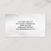 Bio Tech Logo | Wetenschappelijk onderzoek in het Visitekaartje (Achterkant)