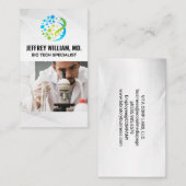 Bio Tech Logo | Wetenschappelijk onderzoek in het Visitekaartje (Voorkant / Achterkant)