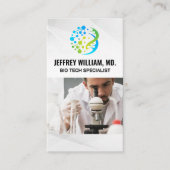 Bio Tech Logo | Wetenschappelijk onderzoek in het  Visitekaartje (Voorkant)