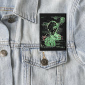 Bio-Waste - Techno-Dystopian Streetwear Design Button (Insitu)