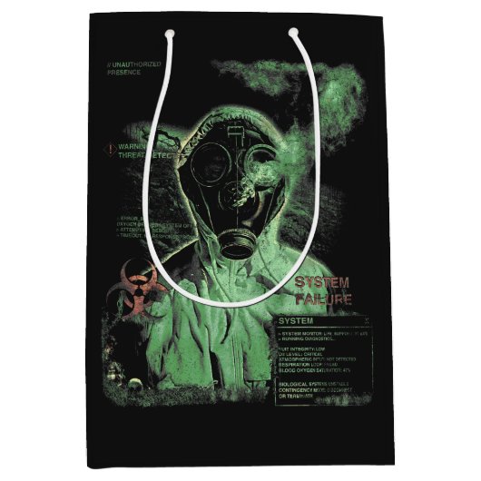 Bio-Waste - Techno-Dystopian Streetwear Design Medium Cadeauzakje (Voorkant)