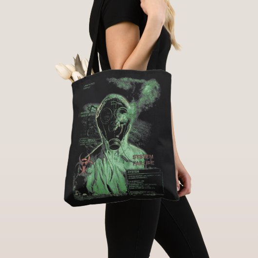 Bio-Waste - Techno-Dystopian Streetwear Design Tote Bag (Dichtbij)
