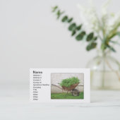 Bio Wheelbarow Visitekaartje (Staand voorkant)