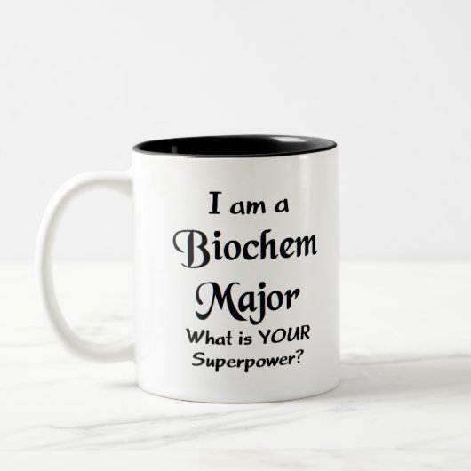 biochem major tweekleurige koffiemok (Links)