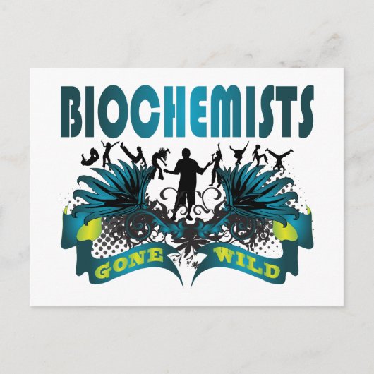 Biochemici Gone Wild Briefkaart (Voorkant)