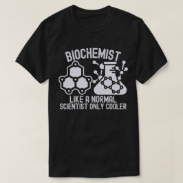 Biochemicus als een gewone wetenschapper, alleen c t-shirt