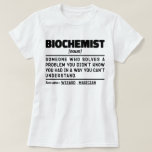 Biochemicus Noun Grappig Biochemie Science Lover T-shirt<br><div class="desc">Funny Biochemist Gezegden "Biochemist Ik probeer dingen idioot bewijs te maken,  maar ze blijven betere idioten maken". Pak dit Funny Biochemist ontwerp als een leuk cadeau voor een geweldige moeder,  vader of vriend.</div>