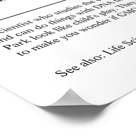 Biochemicus Personalized Gift Poster (Hoek)