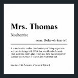 Biochemicus Personalized Gift Poster<br><div class="desc">Elegant creatief biochemist Gift in minimalistische stijl zwart-wit. Bekijk onze winkel - collectie voor anderen. Geef ons gratis een bericht als je hulp nodig hebt om dit aan te passen of om het even welke specifieke aanpassingsbehoeften aan te passen.</div>