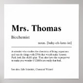 Biochemicus Personalized Gift Poster (Voorkant)
