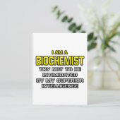 Biochemicus... superieure intelligentie briefkaart (Staand voorkant)